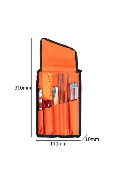 QDS 10 Pcs 10-12 Pcs Set Professional Chain Saw Sharpening Kit Tool Set Hardwood Handle Round/flat File