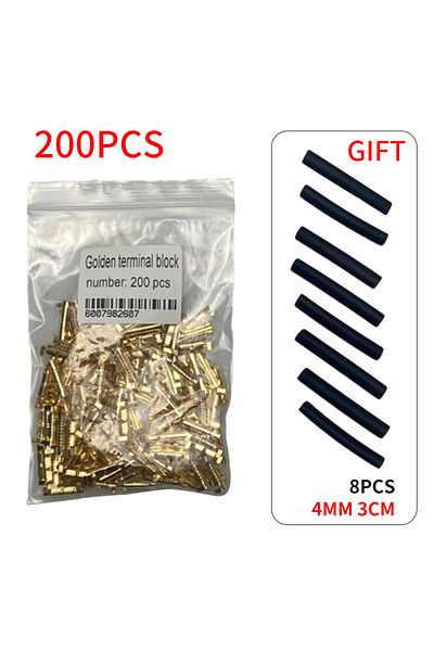 Choice 200pcs 50/100/200/1000pcs 453 U-shaped 0.3-1.5mm 2 Terminal Tab Cold Inserts Connectors Cold Termina