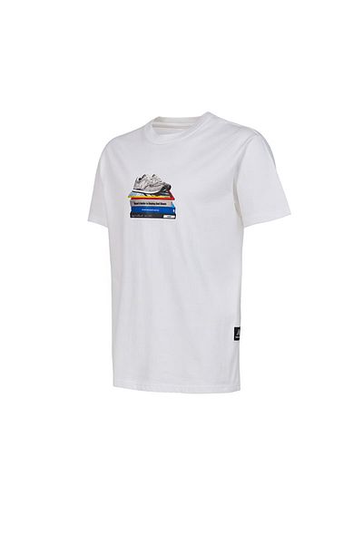 New Balance Ανδρικό λευκό μπλουζάκι Lifestyle - MNT1415-WT