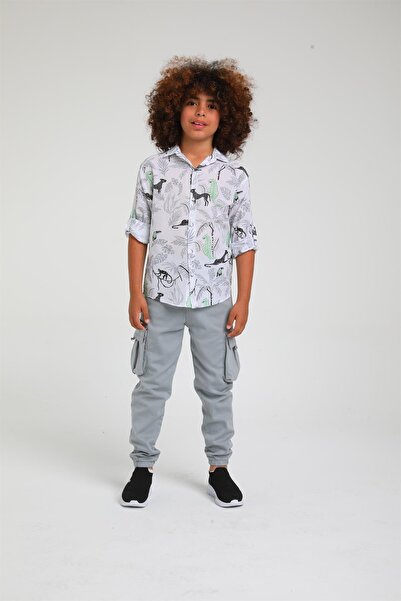 Jack Lion 5-14 років Хлопчачі трикотажні штани з кишенями Сірі