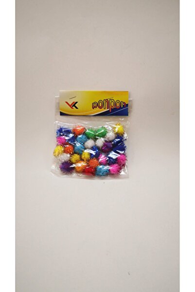 Linea Renkli Simli Ponpon Orta Boy Anasınıfı Okul Öncesi İlköğretim Sınıf Aktivitesi Dekoratif Süsleme