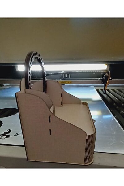 Genel Markalar Ahşap Masaüstü Aynalı Makyaj ve Takı Organizeri