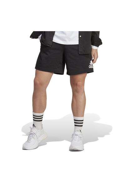 adidas Pánske šortky s čiernym logom Essentials – Ic9375