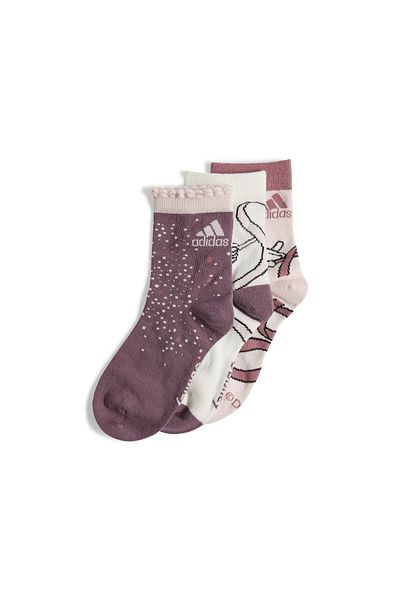 adidas Șosete roz pentru femei Lk Md 3pp So Iw1123