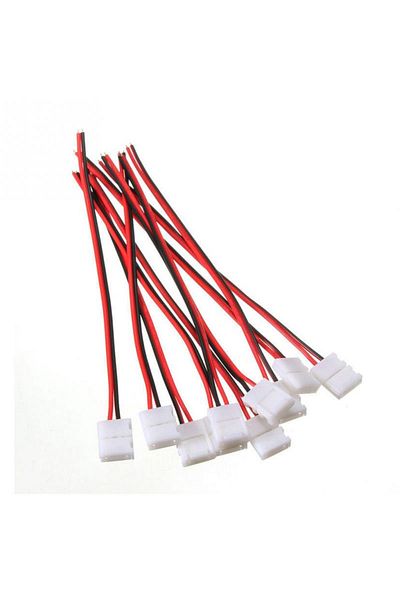 YTDMEN Line Connector 10pcs 8mm 10/20pcs Lot No Soldering 2 Pin Led Strip Connectors 8 Mm 10 Mm Power Wire