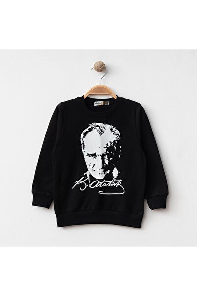 WİNİMO KİDS Unisex de tranziție Swea pentru copii tricou Atatürk cu imprimeu ...