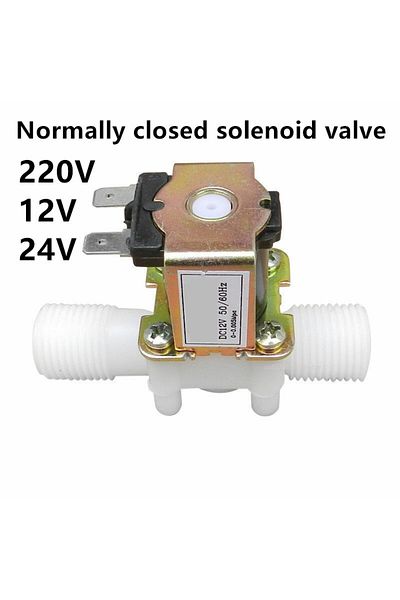 Choice 1/2" 12v Normally Closed Ac 220v Dc 12v 24v 1/2" 3/4" Plastic Electric Normally Closed Solenoid Valv