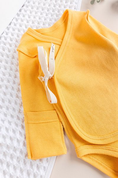 Babymod Reverse Stitched Newborn Double Breasted Snap Fastener Bodysuit