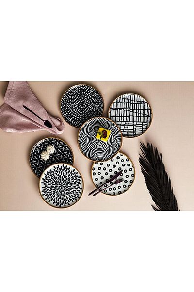 Porland Fractal 6 Piece Cake Set - 20 cm 04Por 034259   K