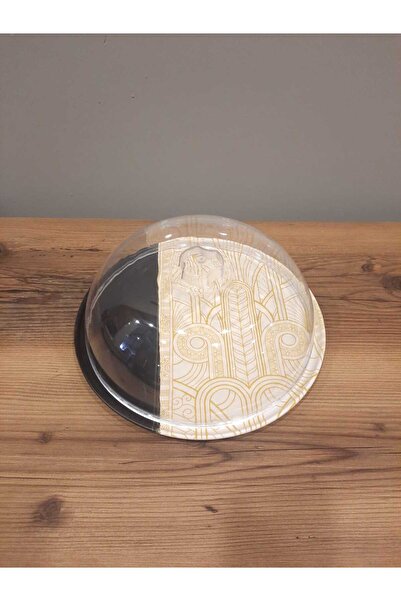 Keramika KERAMİKA KEK FANUS TAKIMI 28 CM 2 PARÇA FANUS VE SERVİS TABAĞI