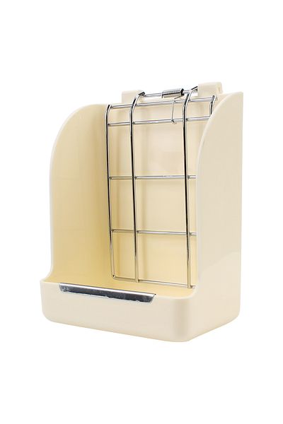 Choice White Spring Type Rabbit Grass Frame Rack Rabbit Food Basket Hay Feeder Guinea Pigs Feeding Bowl Acc