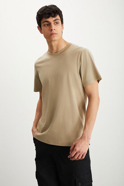 GRIMELANGE Ανδρικό μπλουζάκι Michel Mink Slim Fit - 100% οργανικό βαμβάκι, ραφές στο πλάι