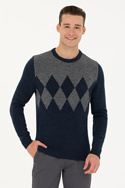 U.S. Polo Assn. Ανδρικό πουλόβερ Navy Blue 50272102 -VR033