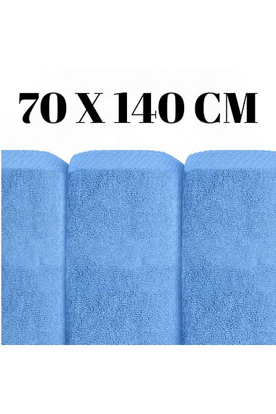 KAYABEY HOME Prosop de duș de culoare albastră 100% bumbac Prosop de corp din bumbac Prosop mare 70x140 cm