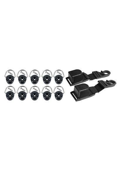 Choice Black Car Tail Box Tie-Down D Pull Buckle Screw Backseat Headrest Hook Holder for Suzuki Jimny 2019