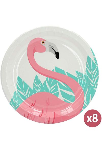 Showparty Licensed Plate Flamingo-8801