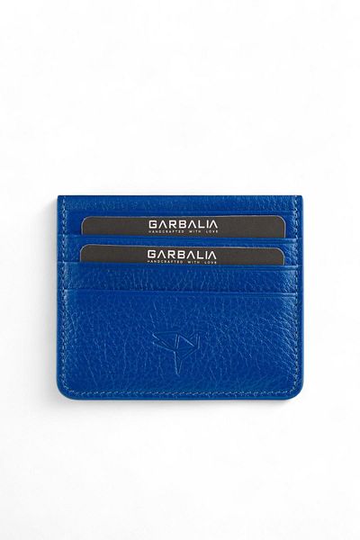 Garbalia Suport pentru carduri din piele naturală Argenta Blue