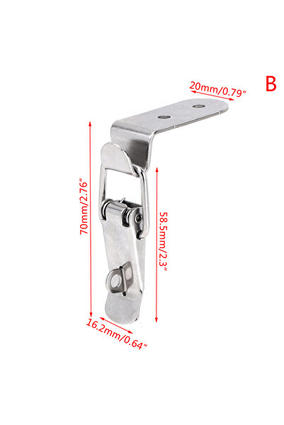Choice مشبك جيتينج بزاوية 90 درجة على شكل فم البطة، خطاف، زنبرك سحب، مزلاج تب...