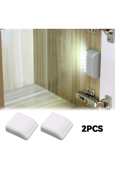 Choice 2pcs Cool White(5500-7000K) Under Cabinet Light 7 Led Wireless Motion Automatic Sensor Wardrobe Ligh