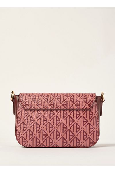 Ted Baker Claret Red Oblique Monogram Covered Crossbody Bag 240413 -2