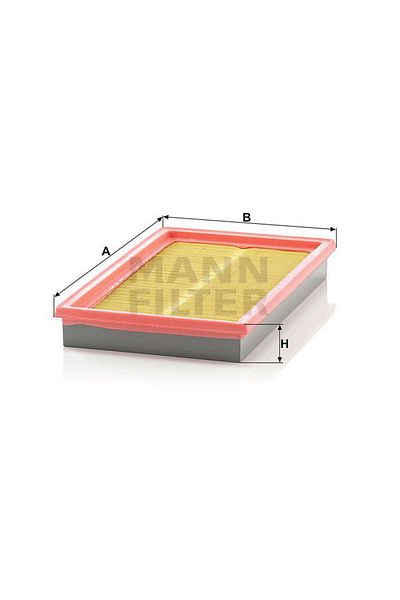 MANN Air Filter (35X279X166) Astra F 1.7 Tds 91- 17 Dt (Tc4Ee1 Gnzrz