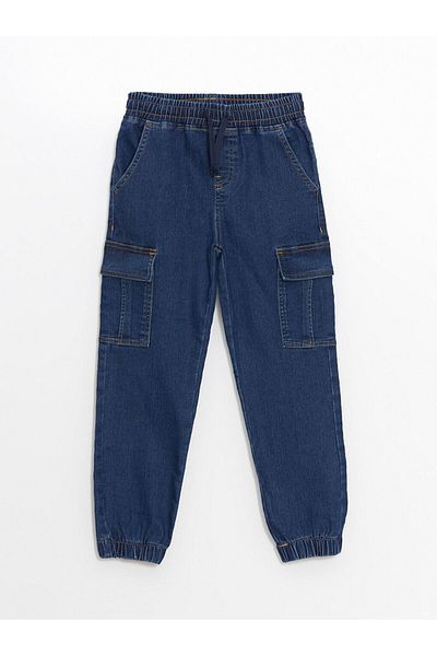 LC Waikiki Boy's Cargo Jeans Pants with Elastic Waist