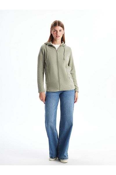 LC Waikiki Γυναικεία φούτερ με φερμουάρ LCWAIKIKI Basic Hooded