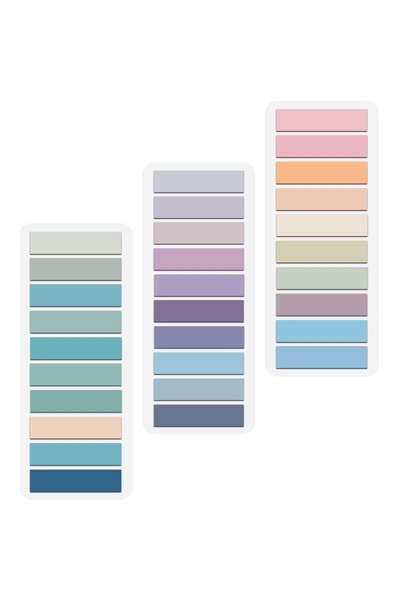 Choice 3 packs 3 Pack 600 Pcs Page Markers Sticky Note Page Labels, Reusable File Index Sticker Tabs, Water