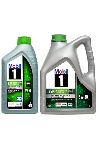 Mobil 1 ESP 5W30 Motor Yağı 4 L + 1 L ÜT:2025