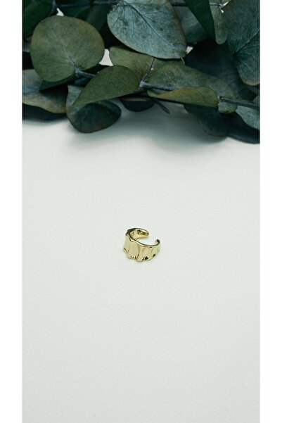 ALTIN KAPLAMA ŞERİT DOKULU VİNTAGE EARCUFF GOLD