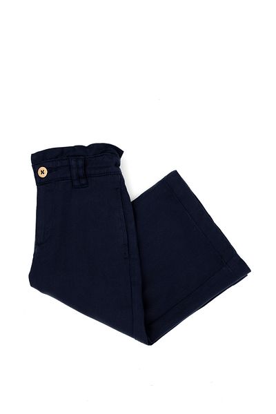 U.S. Polo Assn. Girl's Navy Blue Canvas Pants 50272137 -Vr033