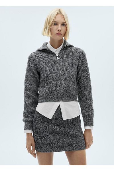 MANGO Woman Melted Mini Skirt