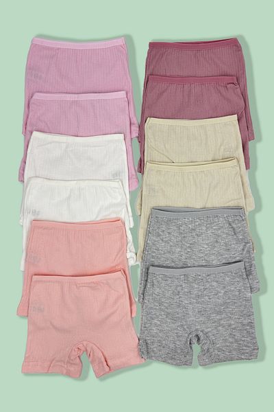 BEYAZTOPTAN Girl's Derby Ribana Boxer Set of 12