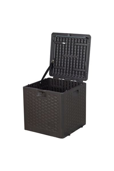 Living Accents Sturdy Home Utility Storage Deck Box with Safety Lid 28 gal