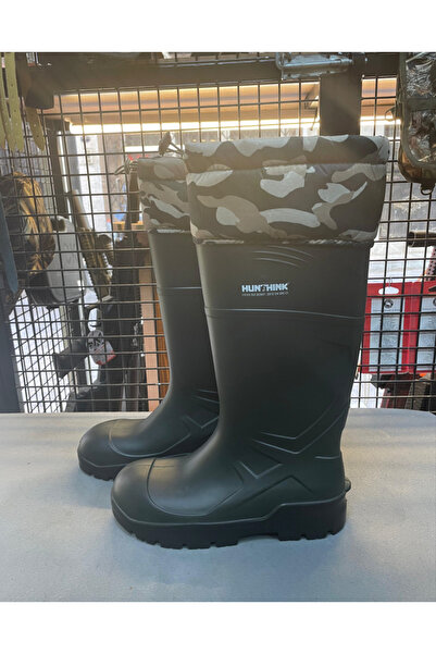 Huntink Kamuflaj Büzmeli Çizme