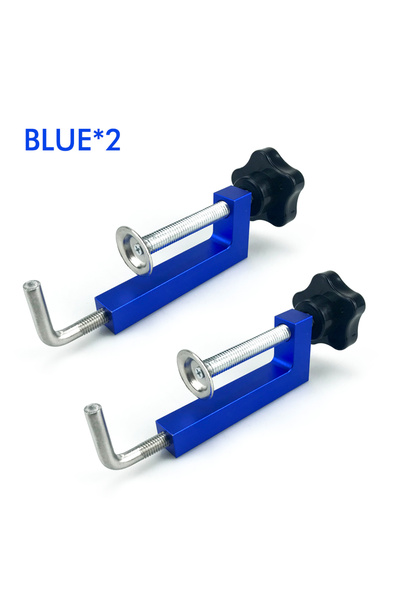 choice2 قطعتان من مشابك تثبيت الأسوار العالمية الزرقاء، قابلة للدوران 360 درج...