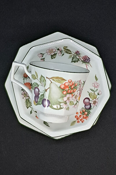 Johnson Bros Fresh Fruits Vintage Teacup 3 Pieces 150 ml