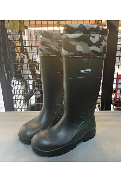 Huntink Kamuflaj Büzmeli Çizme