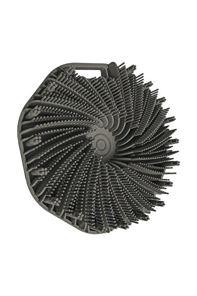 choice2 فرشاة استحمام ناعمة من السيليكون GJ31-Grey-2 مع مقبض مريح وفرشاة تدلي...