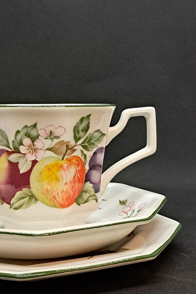Johnson Bros Fresh Fruits Vintage Teacup 3 Pieces 150 ml