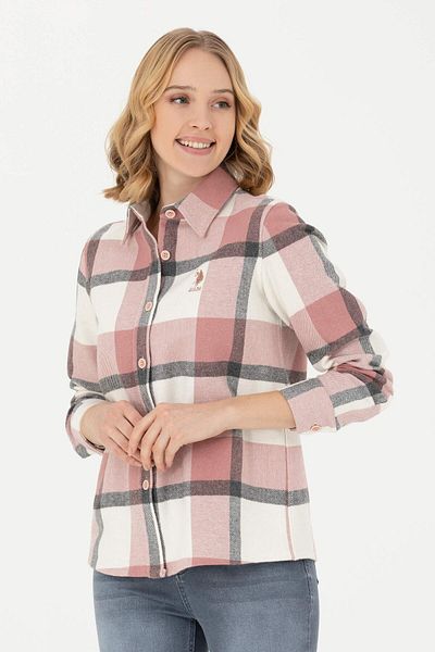 U.S. Polo Assn. Women's Powder Long Sleeve Shirt 50272154-Vr042
