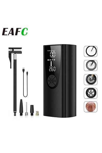 Choice black 8000mAh Portable Car Air Compressor 12V 150PSI Electric Cordless Tire Inflator Pump for Motorc