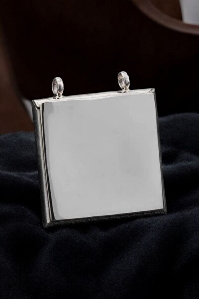 Moda Gümüş 925 Ayar Gümüş Düz Gümüş Cevşen Muska Kabı Kolye