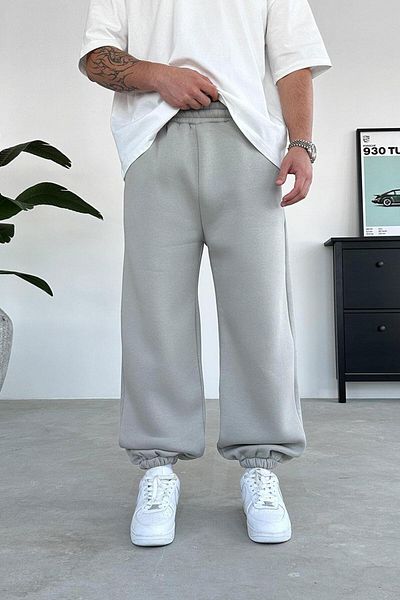 HAFKAGİYİM Γκρι Cozy Basic Elastic Oversize φόρμα