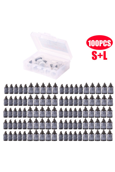 VAKIND علبة تحتوي على 100 قطعة من مسامير إصلاح إطارات السيارات العالمية التي ...