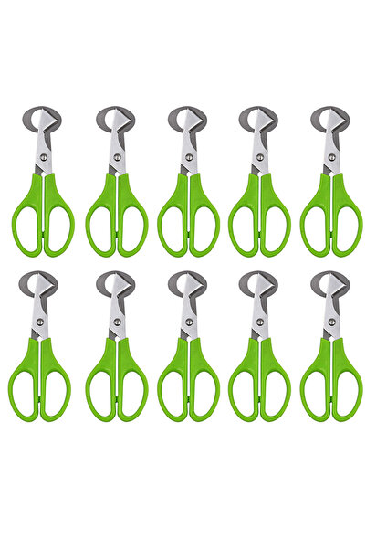 Choice 10 قطع من مقص تقطيع بيض السمان المصنوع من الفولاذ المقاوم للصدأ، أداة لكسر بيض السمان والحمام.