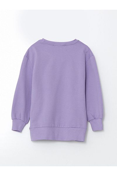 LC Waikiki Lcw Crew Neck Printed Baby Girl Sweatshirt Fast Fashion