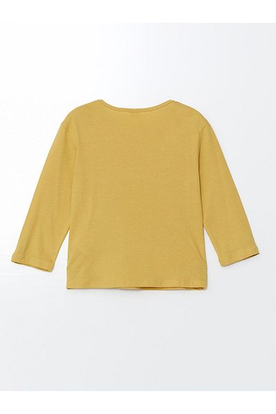 LC Waikiki Crew Neck Long Sleeve Baby Girl T-Shirt