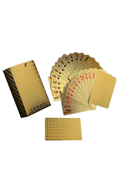 Choice بطاقات لعب من الأكريليك الذهبي، رقائق الذهب، البلاستيك، PVC، ذهبي، توه...