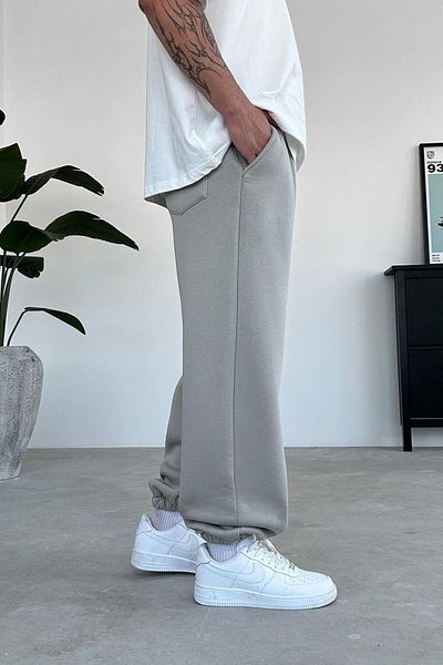 HAFKAGİYİM Γκρι Cozy Basic Elastic Oversize φόρμα